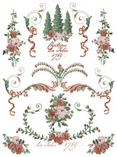 Load image into Gallery viewer, La Folie- IOD  Paint Inlay 12 x 16&quot; 8 Sheets Furniture and Craft Inlay Christmas Designs
