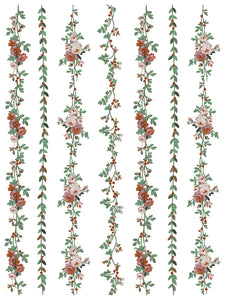 La Folie- IOD  Paint Inlay 12 x 16" 8 Sheets Furniture and Craft Inlay Christmas Designs