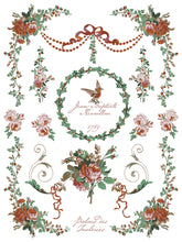 Load image into Gallery viewer, La Folie- IOD  Paint Inlay 12 x 16&quot; 8 Sheets Furniture and Craft Inlay Christmas Designs
