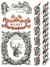 Load image into Gallery viewer, Twelfth Night - IOD  Paint Inlay 12 x 16&quot; 8 Sheets Furniture and Craft Inlay Christmas Designs
