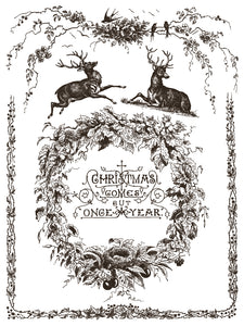 Twelfth Night - IOD  Paint Inlay 12 x 16" 8 Sheets Furniture and Craft Inlay Christmas Designs
