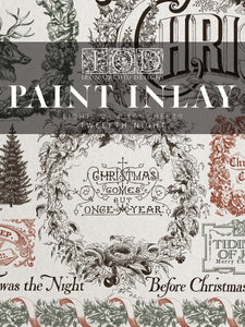 Twelfth Night - IOD  Paint Inlay 12 x 16" 8 Sheets Furniture and Craft Inlay Christmas Designs