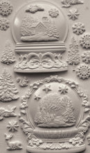 Load image into Gallery viewer, Snow Globes- IOD Decor Craft Mould 6x10 Iron Orchid Designs Use Clay/Resin for Ornaments, Signs, Sugar Arts
