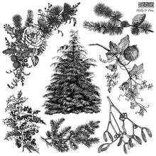 Load image into Gallery viewer, Holly &amp; Pine 12&quot;x12&quot;  Decor Stamp - Great for Furniture, Crafts and Home Decor Christmas Tree
