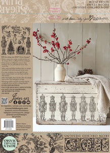 Sugar Plum 12"x12"  Decor Stamp - Great for Furniture, Crafts and Home Decor Sugar Plum Fairy Nutcracker Tree