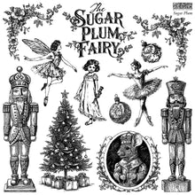 Load image into Gallery viewer, Sugar Plum 12&quot;x12&quot;  Decor Stamp - Great for Furniture, Crafts and Home Decor Sugar Plum Fairy Nutcracker Tree
