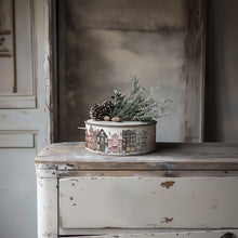 Load image into Gallery viewer, Partridge Lane  IOD Transfer 8x12 Pad Rub On Furniture Crafts Iron Orchid Designs Nature with Wreaths Animals and Village Houses Christmas
