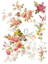 Load image into Gallery viewer, IOD Saint Germain IOD Transfer 12x16 Pad Furniture Transfer Rub On Crafts Art by Iron Orchid Designs 8 Sheets Florals and Butterflies
