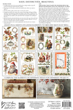 Load image into Gallery viewer, Santa&#39;s Hollow  IOD Transfer 8x12 Pad Rub On Furniture Crafts Iron Orchid Designs Nature with Fall and Christmas Themes
