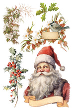 Load image into Gallery viewer, Santa&#39;s Hollow  IOD Transfer 8x12 Pad Rub On Furniture Crafts Iron Orchid Designs Nature with Fall and Christmas Themes
