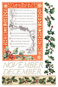 Santa's Hollow  IOD Transfer 8x12 Pad Rub On Furniture Crafts Iron Orchid Designs Nature with Fall and Christmas Themes