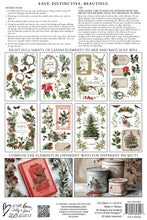 Load image into Gallery viewer, Winter Botanist  IOD Transfer 8x12 Pad Rub On Furniture Crafts Iron Orchid Designs Nature with Greenery Butterflies Birds and More
