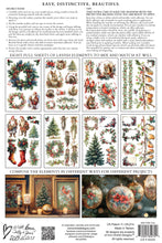 Load image into Gallery viewer, Yuletide - IOD Decorative Furniture Transfer  8&quot; x 12&quot; Pad 8 Sheets Nature Christmas Designs Trees, Cardinals, Squirrel, Fairies, Santa, Bunnies, Wreaths
