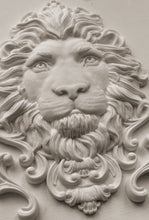 Load image into Gallery viewer, IOD Decor Mould  Leonidas 5&quot; x 7&quot; Iron Orchid Designs Lion Head Use With Clay or Resin Jewelry Making, Sugar Arts, Ceramics Heraldry Leo
