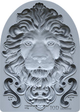 Load image into Gallery viewer, IOD Decor Mould  Leonidas 5&quot; x 7&quot; Iron Orchid Designs Lion Head Use With Clay or Resin Jewelry Making, Sugar Arts, Ceramics Heraldry Leo
