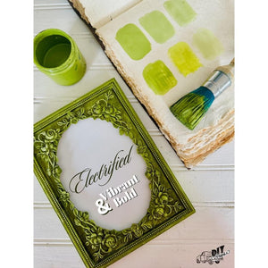 Electrified - Debi's DIY Paint ™ Clay Based Furniture and Craft Paint in a Bright Yellow-Green Color