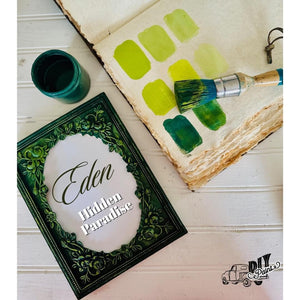 Eden- Debi's DIY Paint ™ Clay Based Furniture and Craft Paint a Dark Green Paint