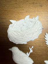 Load image into Gallery viewer, Sparrow Birds and Nests Resin Castings for Furniture and Craft Applications
