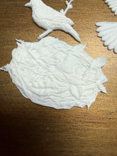 Load image into Gallery viewer, Sparrow Birds and Nests Resin Castings for Furniture and Craft Applications
