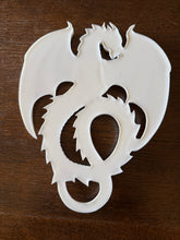 Load image into Gallery viewer, Resin Dragon Casting – Ready to Paint Fantasy Resin Casting – 9.5 Inch Dragon Plaque – DIY Craft Supply – Gamer Decor – Hand Poured Resin
