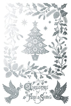 Load image into Gallery viewer, IOD Angels Sing Gilded Foil Transfer Gold &amp; Silver Holiday Rub-On Transfer 8 Sheets 8" x 12"
