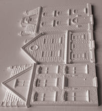 Load image into Gallery viewer, IOD Old Colchester Road Mould Iron Orchid Designs Silicone Mould Miniature House Mould Christmas Village Resin &amp; Clay Mold
