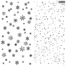 Load image into Gallery viewer, IOD Flurry Stamp 12x12 |ron Orchid Designs Snowflake Stamp Winter Background Stamp Christmas Card &amp; Gift Wrap DIY

