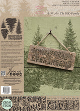 Load image into Gallery viewer, IOD Winter Grove Stamp 12x12 Iron Orchid Designs Christmas Evergreens Stamp Vintage Botanical Pine Trees Holiday Craft Stamp
