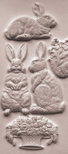 Load image into Gallery viewer, Les Lapins 6x10 IOD Mould™ Bunny Rabbit Mould
