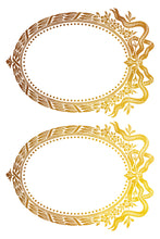 Load image into Gallery viewer, Petits Ornements IOD Decor Foil Transfer New Type of Transfer 8&quot; x 12&quot;  Rub On Furniture and Crafts Gold Foil
