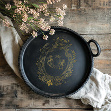 Load image into Gallery viewer, Petits Ornements IOD Decor Foil Transfer New Type of Transfer 8&quot; x 12&quot;  Rub On Furniture and Crafts Gold Foil
