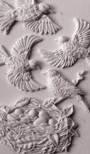 Load image into Gallery viewer, Sparrow’s Nest- IOD Decor Furniture Mould 6x10 Iron Orchid Designs Use Clay/Resin for Furniture Jewelry Making Sugar Arts Birds
