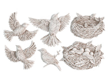 Load image into Gallery viewer, Sparrow’s Nest- IOD Decor Furniture Mould 6x10 Iron Orchid Designs Use Clay/Resin for Furniture Jewelry Making Sugar Arts Birds
