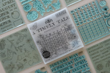 Load image into Gallery viewer, IOD A Timely Tale Stamp Set  6" x 6" Planner &amp; Bullet Journal Stamps Four Sheet Boxed Set by Artist Jane Carkhill
