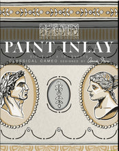 Load image into Gallery viewer, IOD Paint Inlay Classical Cameo Designed by Annie Sloan 16&quot; x 12&quot; Pad 8 Sheets Decorative Furniture Inlay Limited Quanities
