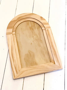 IOD Arched Wood Gallery Blank 11x16 Perfect for Craft Projects Using IOD Products