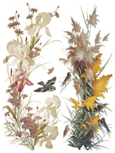 Load image into Gallery viewer, Flowers by the Poets IOD Transfer – 8 Sheets 12x16 – Vintage Botanical Floral Furniture Transfer Decor
