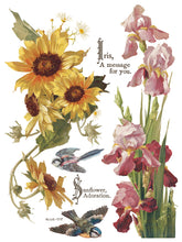 Load image into Gallery viewer, Flowers by the Poets IOD Transfer – 8 Sheets 12x16 – Vintage Botanical Floral Furniture Transfer Decor
