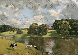 Cows by the River - JRV Decoupage Rice Paper