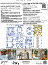 Load image into Gallery viewer, IOD Paint Inlay Portofino 16&quot; x 12&quot; Pad 8 Sheets Decorative Furniture Inlay Limited Quantities
