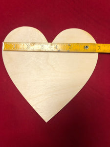 7 Inch Wooden Hearts