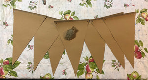 7 Piece Paper Banner with String - Great for Stamping