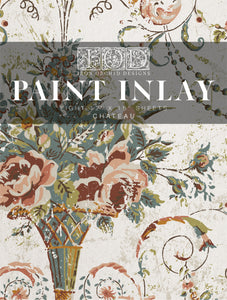 IOD Paint Inlay Chateau 16" x 12" Pad 8 Sheets Decorative Furniture Inlay