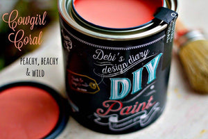 Cowgirl Coral  - Debi's DIY Paint ™ Clay Based Furniture and Craft Paint - Peachy Orange