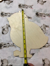 Load image into Gallery viewer, Wooden Easter Chick Shape 11 inches Tall Perfect for Crafts, DIY Paint, IOD Transfers, Moulds or Stamps
