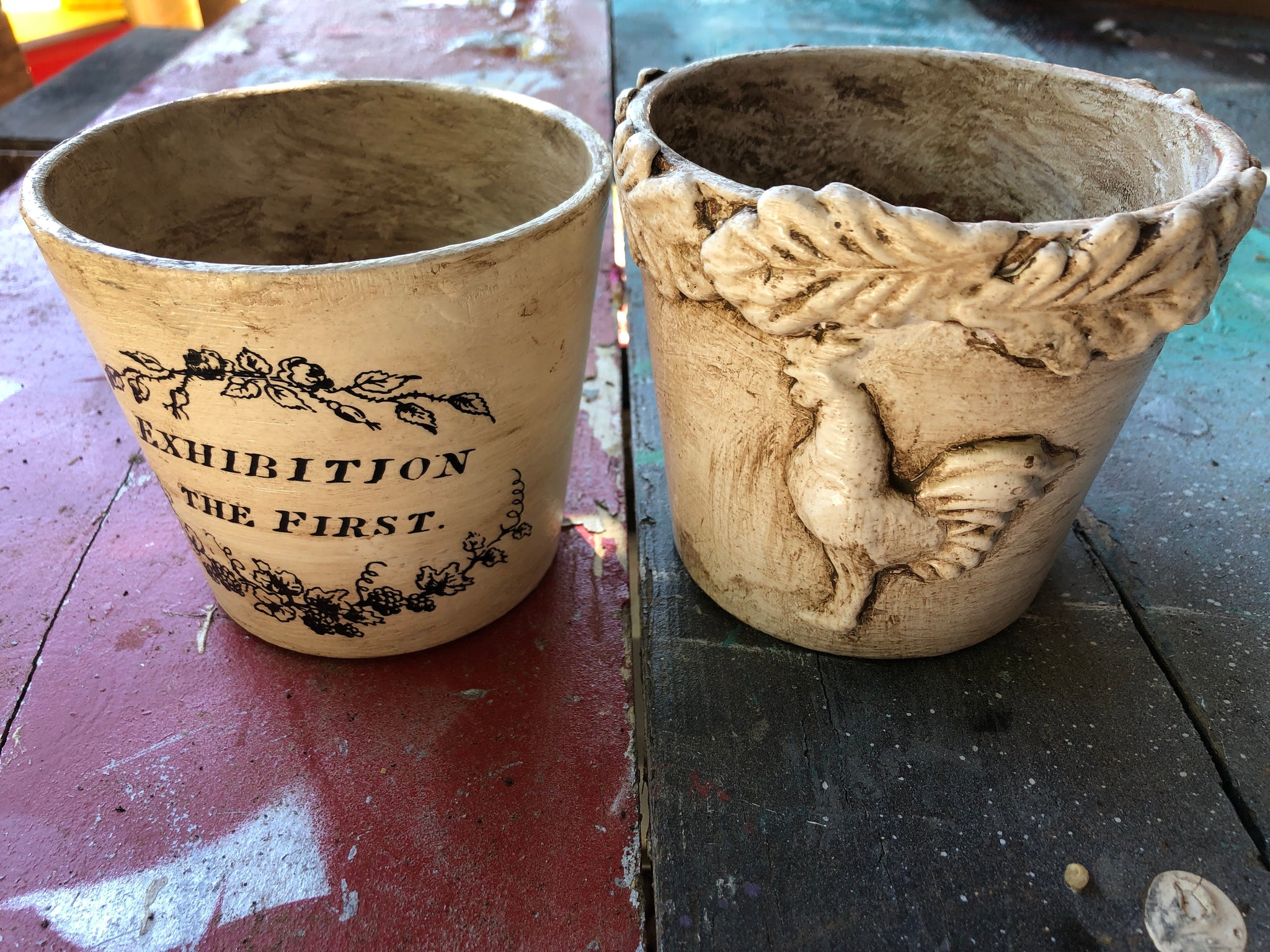Clay Pot IOD Craft Kit Fleur de Lis Mould, Air Dry Clay, and a Crocker –  Goodson Vintage Treasures