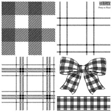 Load image into Gallery viewer, Pretty In Plaid 12&quot;x12&quot;  IOD Decor Stamp - Great for Furniture, Crafts and Home Decor
