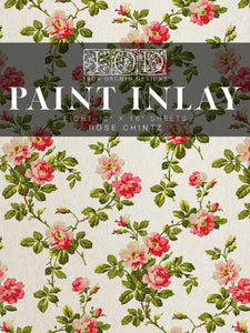 IOD Paint Inlay Rose Chintz 12 x  16 - Brand New Product