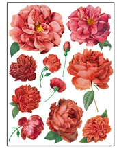 Load image into Gallery viewer, IOD Decorative Furniture Transfer Redoute’ II - Retiring - 16&quot; x 12&quot; Pad 8 Sheets Pink Roses Also for Craft Projects
