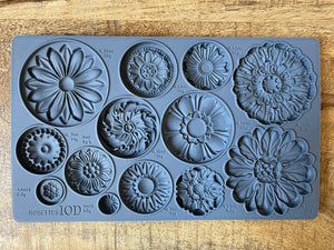IOD Rosettes 6x10 Decor Moulds - Perfect for Clay or Resin